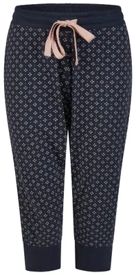 Produktbild von by Louise Damen-Caprihose Allover marine XXL