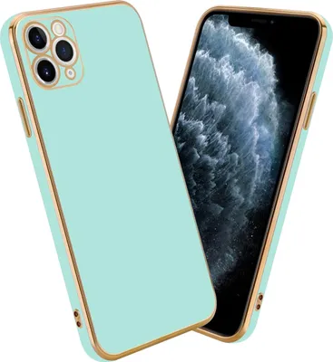Immagine prodotto di Cadorabo custodia protettiva per Apple iPhone 13 PRO custodia in verde telefono cellulare custodia TPU silicone fotocamera protezione caso