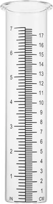 Produktbild von Regenmesser aus Glas, 2 Stück, Niederschlagsmesser mit Skala, transparentes Reagenzglas zur Niederschlagsmessung für Garten, Wetterstationen und Landwirtschaft