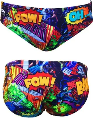 Produktbild von Turbo Comic Badeslip Mehrfarbig 2XL Herren Mehrfarbig 2XL