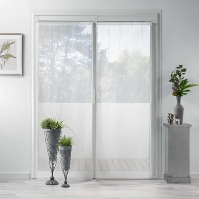 Produktbild von Gardinen für Wohnzimmer LINAHE, minimalistisch, 70 x 200 cm, 2er-Set
