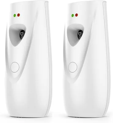 Obrázek produktu pro Sada 2 automatických difuzérů vůní – nástěnná montáž pro vnitřní použití – nastavitelná – pro veřejné toalety a hotely (300 ml)