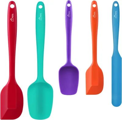 Produktbild von Hotec Teigschaber Set 5-teiliges Silikon Koch-Back-Mix-Tool