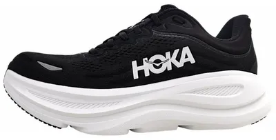 Image de Hoka W Bondi 9 : Chaussures de sport pour femmes, chaussures de course, chaussures de sport, couleur noire
