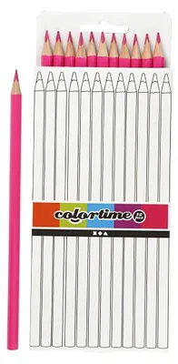 Immagine prodotto di matite colorate 3 mm mina 17 cm rosa 12 pezzi