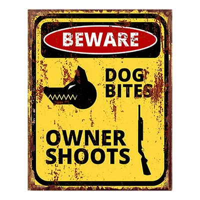 Produktbild von Clayre & Eef Textschild 20x25 cm Gelb Eisen