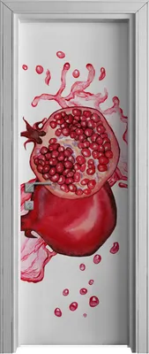 Produktbild von Tür Selbstklebende 70x210 cm Türfolie Türtapete Klebefolie - Splash Früchte Spritz