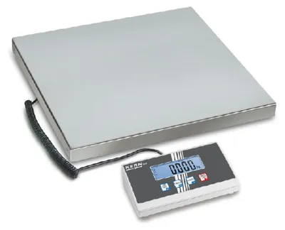 Produktbild von KERN & SOHN Plattformwaage, 300 kg, Edelstahl, Edelstahl, LCD, 2,5 cm, 950 mm