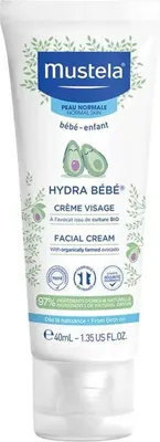 Image de Mustela Bebe-Enfant Hydra Bebe Crème pour le visage à l'avocat 40ml