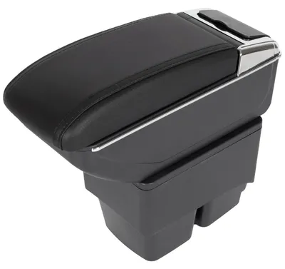 Immagine prodotto di Bracciolo centrale in pelle, nero, completo per Ford Fiesta VI MK7, dal 2008 al 2017