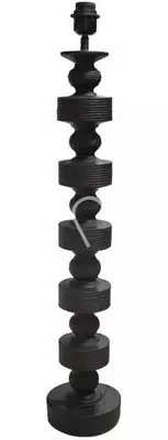 Produktbild von Tischlampe Schwarz Polyresin 17x17x80