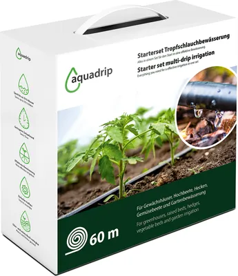 Produktbild von Bewässeungsset Aquadrip Tropfschlauch mit Druckkompensation 60m