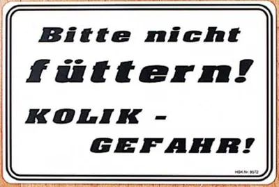 Produktbild von Hinweisschild - Bitte nicht füttern... - 308572 - Gr. ca. 30 x 20cm