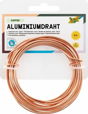 Obrázok produktu pre Folia 79644 Basteldraht Alu - kupfer, 2 mm x 5 m