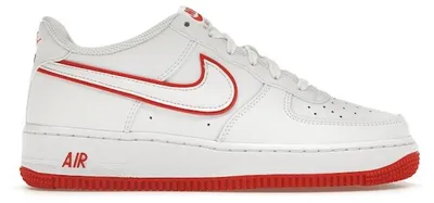 Produktbild von Nike Air Force 1 Low White Picante Red (GS) - EU 36.5