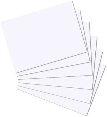 Produktbild von Karteikarten A4 blanko weiß VE=10x100 Stück