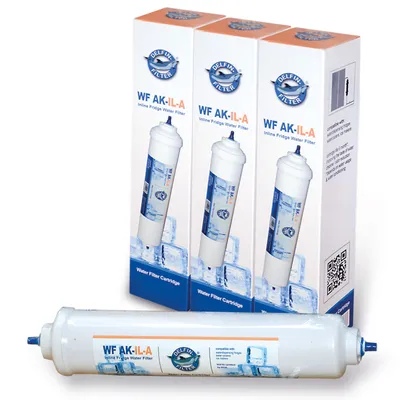 Produktbild von 3x Delfin Universal-Kühlschrankfilter für Side by Side Kühlschränke