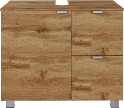 Produktbild von Unterbeckenschrank Badschrank Waschbeckenschrank "Bogota I" Wotaneiche