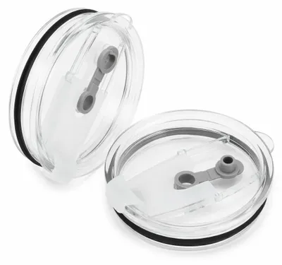 Morssichere Becherdeckel 2er-Pack, transparent, BPA-frei