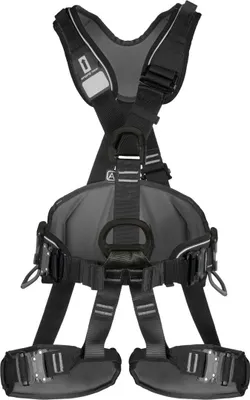 Komplettgurt Profi Worker 3D Speed von Singing Rock; schwarz; mit mehreren Befestigungspunkten und gepolstertem Rückenbereich.