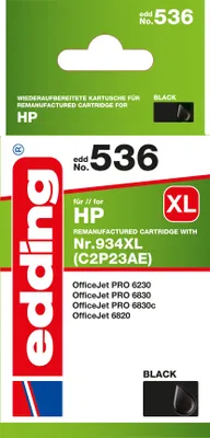 Produktbild von edding Tintenpatrone EDD-536 schwarz HP Nr. 934XL