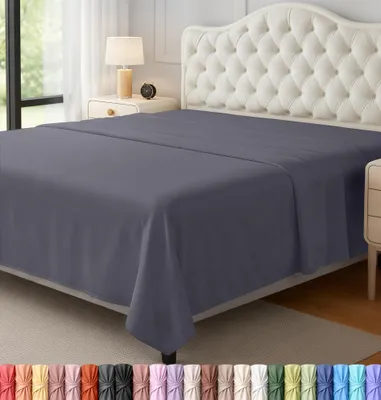 Image de Draps Utopia Bedding, en microfibre douce et brossée, non rétrécissants et