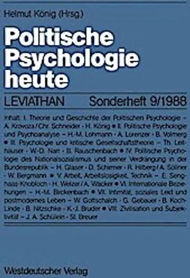 Obrázok produktu pre Politische Psychologie heute