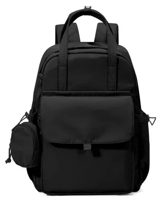 Produktbild von Schulrucksack Mädchen Jungen Rucksack Schule Teenager Wasserdicht Laptop 14 Zoll Schwarz 19L