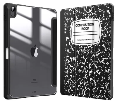 Produktbild von Fintie Hybrid Hülle für iPad Air 11 Zoll M4/M3/M2 (2026/2025/2024), iPad Air 5./4. Gen (2022/2020) 10,9 Zoll, mit Stifthalter, stoßfeste Schutzhülle mit transparenter Hartschale, Notizblock