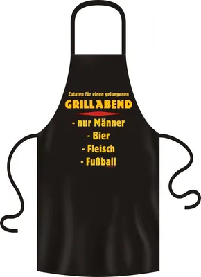 Produktbild von Grillschürze, Kochschürze, Küchenschürze, Grillabend, RAHMENLOS®Art. 2948
