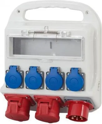 Immagine prodotto di Distributore FORTE, spina ricevitore 32A/5P, prese 2x32A/5P, 4x230V 1M