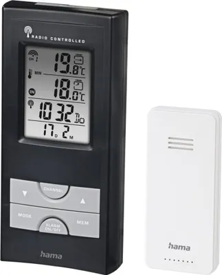 Produktbild von Hama Elektronische Wetterstation EWS-165, Schwarz