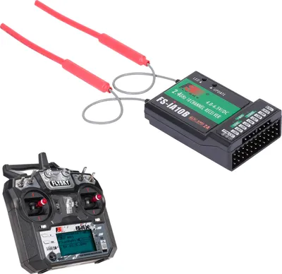 Zdjęcie produktu dla Nadajnik RC Flysky FS-i6X 2,4 GHz 10CH AFHDS 2A z odbiornikiem FS-iA10B do helikopterów RC dronów i samolotów