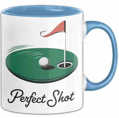 Produktbild von Golf Liebhaber Tasse Perfekter Schlag Geschenkidee (Blau)