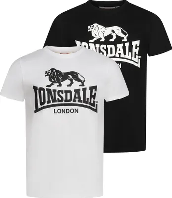 Immagine prodotto di T-shirt da uomo Lonsdale in confezione doppia Kelso