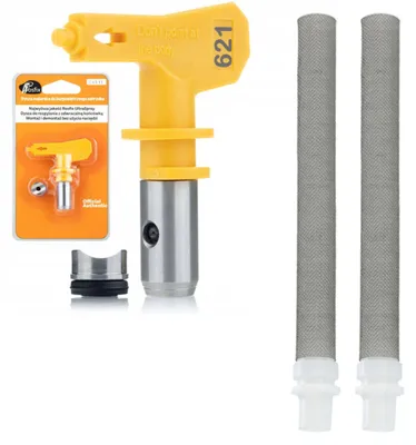 Produktbild von Rosfix Set Ultra Spray 621 – Sprühdüse 30cm + 2X Filter 60Mesh | Für Hochdruck-Farbspritzgeräte | Präzise & Langlebig u.a.