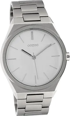 Produktbild von Oozoo Metall Damen-Herren Uhr Analog Quarzuhr Armband silber Vintage Series D2UOC10336