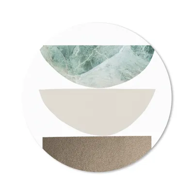 Produktbild von MuchoWow® Mauspad Mousepad Geometrische Formen - Minimalismus - Pastell 20x20 cm - Mousepads - Maus Mat - Pad - Mausunterlage - Schreibtischmatte