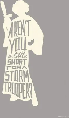 Produktbild von Star Wars Kunst Poster Prinzessin Leia Silhouette und Zitate - 30 x 40 cm
