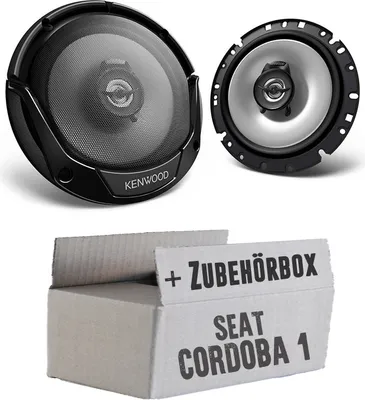 Produktbild von Lautsprecher Boxen Kenwood KFC-S1766 - 16,5cm 2-Wege Koaxialsystem Auto Einbausatz - Einbauset passend für Seat Cordoba 1 Front - justSOUND