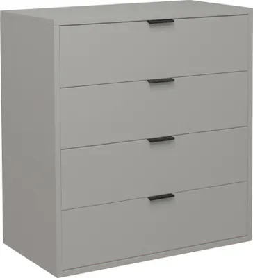 Produktbild von Kommode >Bonnie< in kreidegrau matt lack - 81x87x45cm (BxHxT)