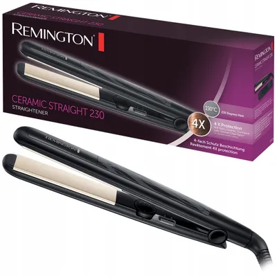 Zdjęcie produktu dla Remington S3500, Prostownica, 15 s, Czarny, Ceramiczny turmalin, 1,8 m, 230 °C