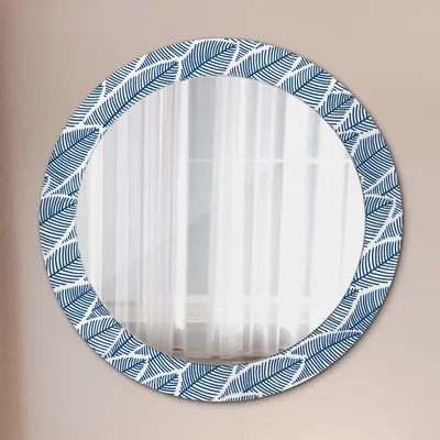 Produktbild von Spiegel - Mirror zum Wandspiegel Schlafzimmer – Schminkspiegel- Blätter- Ø70cm