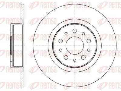 Obrázek produktu pro 2x REMSA brzdový kotouč 6968.00 zadní pasuje pro PEUGEOT 407 SW (6E_) 407 (6D_)