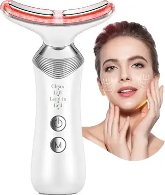 Immagine prodotto di Apparecchio di bellezza, tecnologia a microcorrente, terapia LED, bianco classico