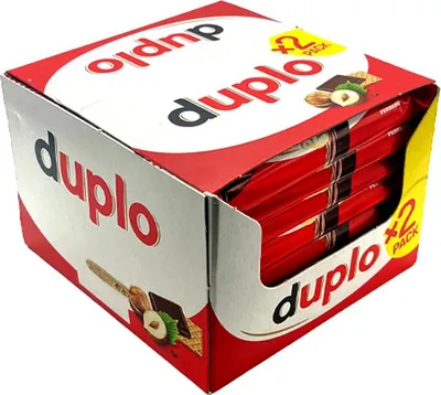 Obrázok produktu pre Duplo 2 tyčinky 24 x 36,4 g - chrumkavé lieskovoorieškové tyčinky v balení na uskladnenie