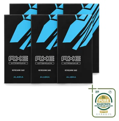 Obrázok produktu pre 6 kusov balenia po 100 ml balzamu po holení Axe Alaska