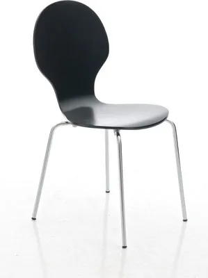 Produktbild von Besucherstuhl HLO-CP80 schwarz