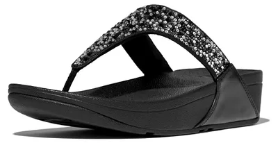 Produktbild von FITFLOP FitFlop Lulu Crystal-Mix Toe-Post Sandals SCHWARZ 43