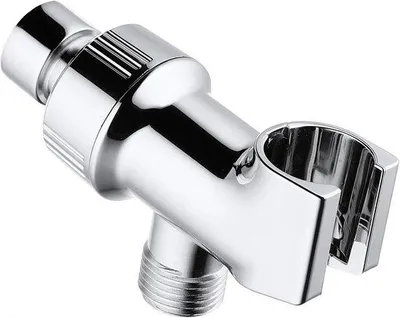 Produktbild von Universal Duschhalter, verstellbare Armbeugung mit Messingkugel, Chromausführung